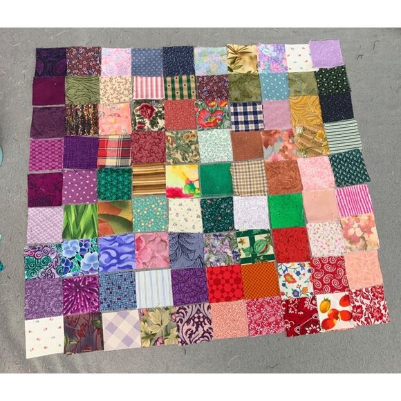 180 Precut 2" Cotton Quilt Fabric Squares Sewing Crafting - Picture 2 of 6